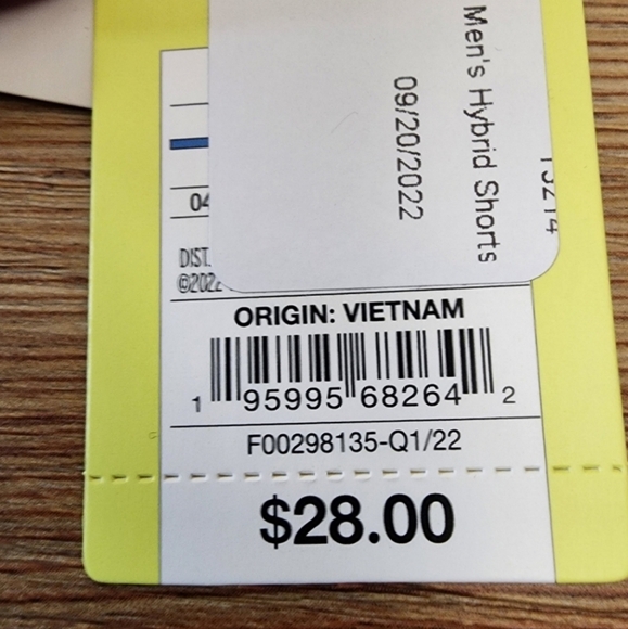 All in Motion Hybrid Shorts Mens XXL Purple Floral Palm Tree Beach Swim NEW - Picture 7 of 7